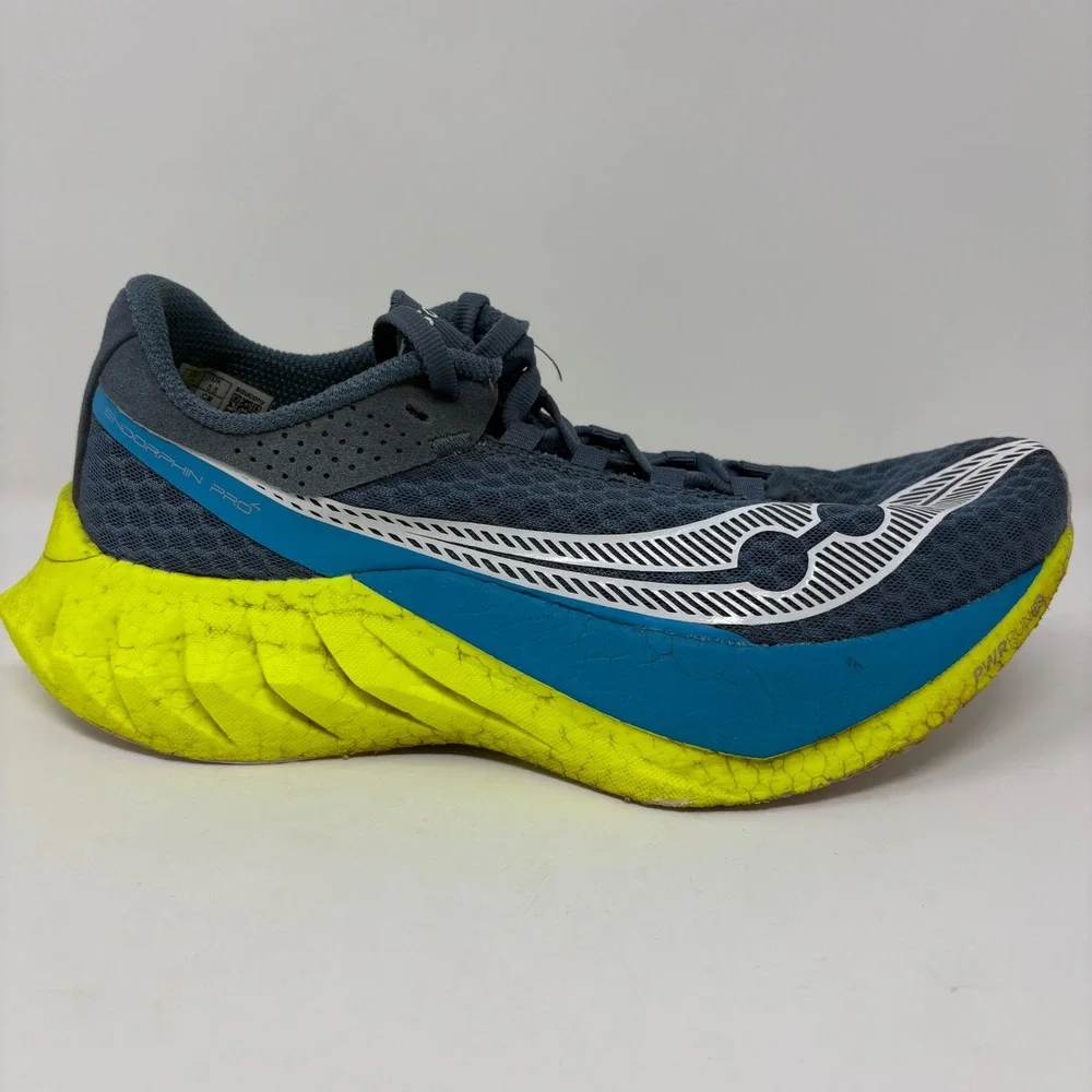 Saucony Endorphin Pro 4 Womens Size 7.5 Blue Yellow Running Shoes (S10939-222)